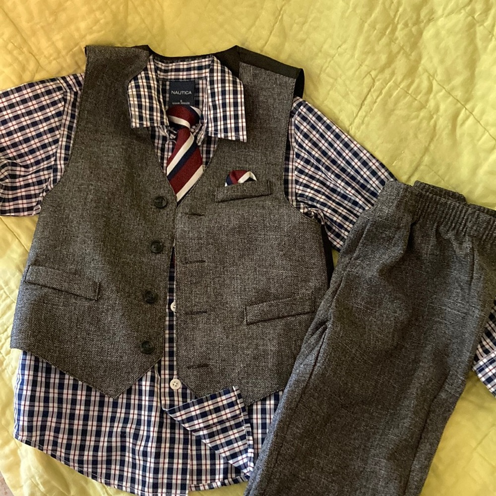 Little boys 4 piece suit